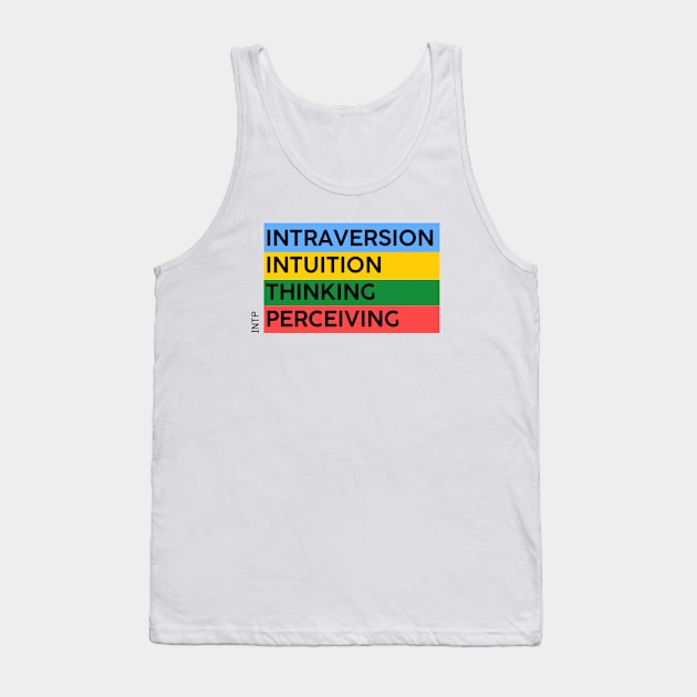 INTP - MBTI 16 personalities test Tank Top by felipesasaki